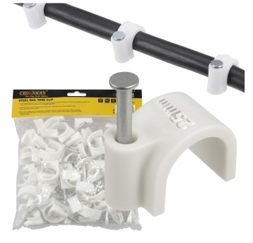 UCHWYT KABLOWY Z GWOŹDZIEM 25MM