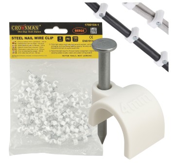 UCHWYT KABLOWY Z GWOŹDZIEM 4MM