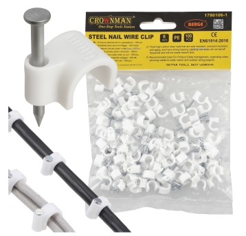 UCHWYT KABLOWY Z GWOŹDZIEM 6MM