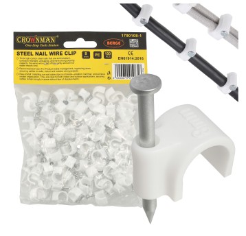 UCHWYT KABLOWY Z GWOŹDZIEM 8MM