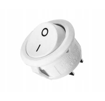 WŁĄCZNIK KOŁYSKOWY LED 12-24V BIAŁY