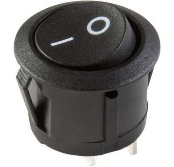 WŁĄCZNIK KOŁYSKOWY LED 12-24V CZARNY