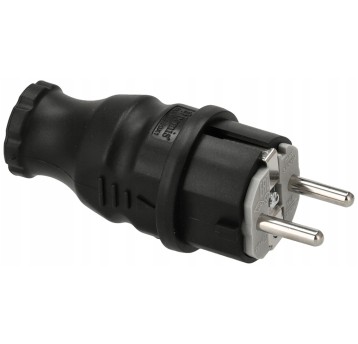 WTYCZKA GUMOWA IP44 230V CZARNA