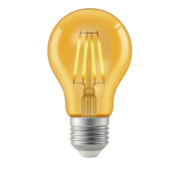 Żarówka LED E27 Filament Amber 6W 110lm/W 3000K