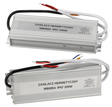ZASILACZ HERMETYCZNY IP67 200W 24V