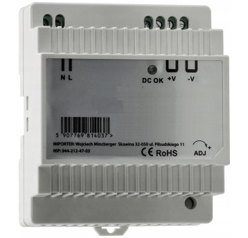 ZASILACZ LED NA SZYNĘ DIN 60W 24V