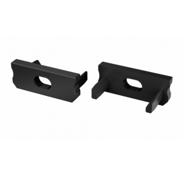 ZAŚLEPKA D Z OTWOREM CZARNA