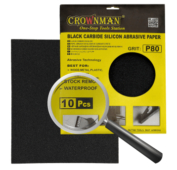 ZESTAW 10 SZTUK PAPIERU ŚCIERNEGO GRADACJA 80