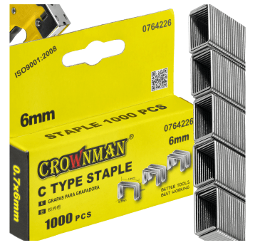 ZESTAW 1000SZT ZSZYWEK TYP C 0.7x6MM