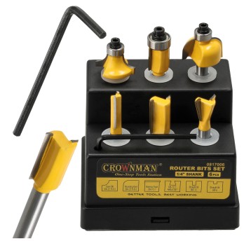 ZESTAW 6 SZTUK FREZÓW DO DREWNA