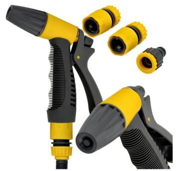 ZESTAW PLASTIKOWY PISTOLET ZRASZAJĄCY REGULOWANY+3 ZŁĄCZKI