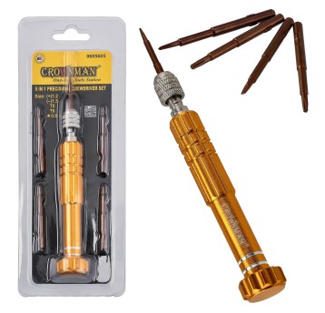 ZESTAW PRECYZYJNYCH WKRĘTAKÓW 5W1