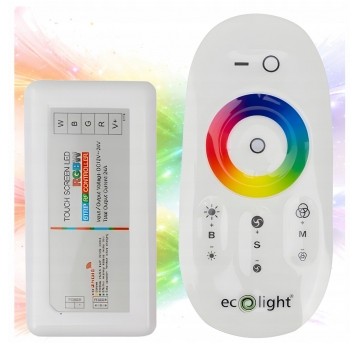 ZESTAW STEROWNIK + PILOT LED RGBW 2,4G RF 18A DC12-24V