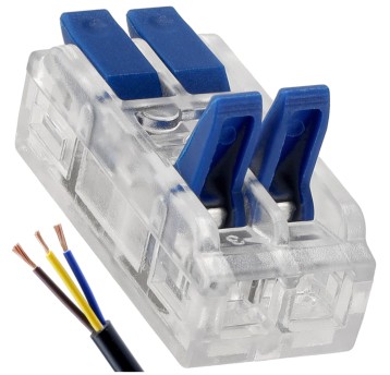 ZŁĄCZKA INSTALACYJNA PRZELOTOWA ZACISKOWA 2-TOROWA