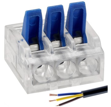 ZŁĄCZKA INSTALACYJNA ZACISKOWA 3-PRZEWODOWA/100 sz