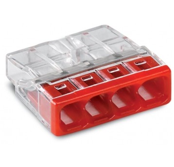 ZŁĄCZKA WAGO ZACISKOWA 4-OTWOROWA 2273-204 100SZT.