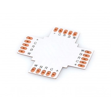 ZŁĄCZKA X DO TAŚM LED RGB 12MM 5PIN
